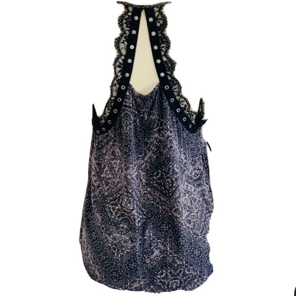 Rock & Republic Halter Lace Top L - Picture 2 of 4